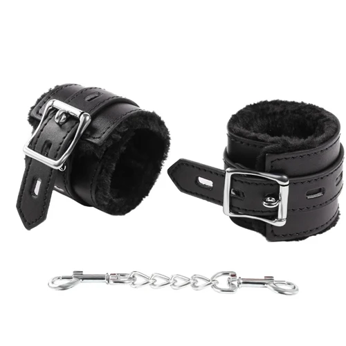 Fluffy Leather Cuffs - Image 4