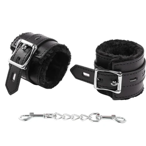 Fluffy Leather Cuffs - Image 5