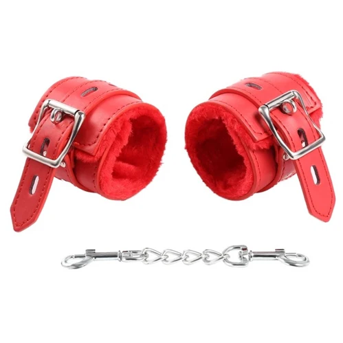 Fluffy Leather Cuffs - Image 6